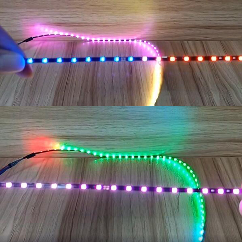 APA102 DC5V Narrowest 3mm/0.12in Width 2020SMD 100LEDs/M Individually Addressable RGB LED Strips APA102 DC5V Narrowest 3mm/0.12in Width 2020SMD 100LEDs/M Individually Addressable RGB LED Strips